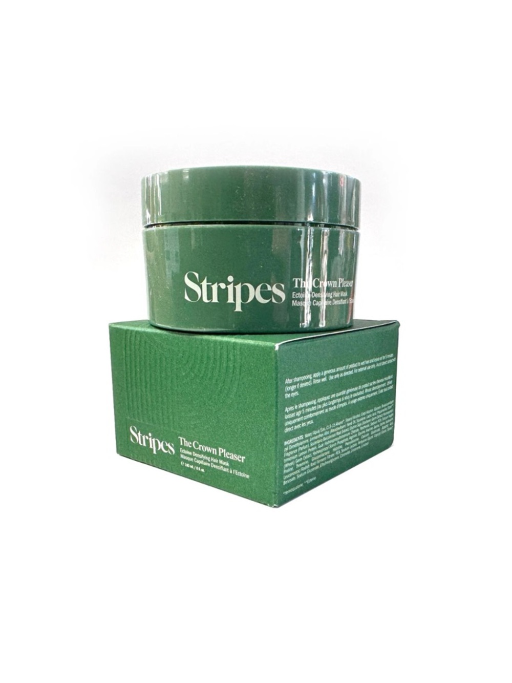 Stripes Beauty The Crown Pleaser Ectoine Densifying & Hydrating Hair Mask 6 Oz